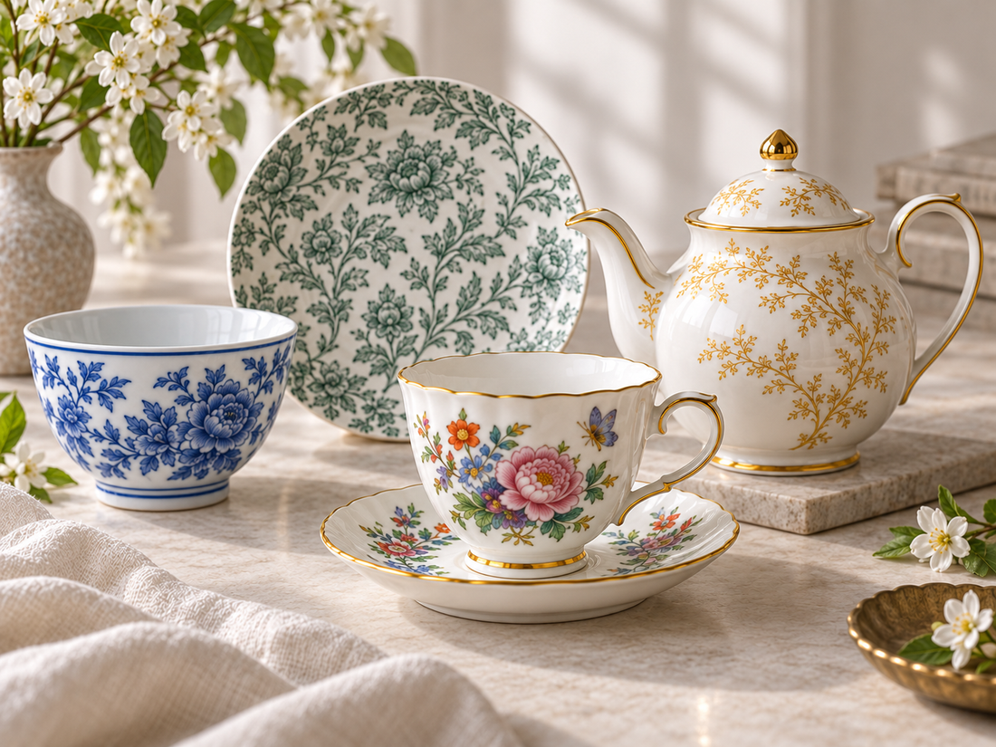 Porcelain Decoration Methods: Decals, Underglaze, Overglaze, and Gold