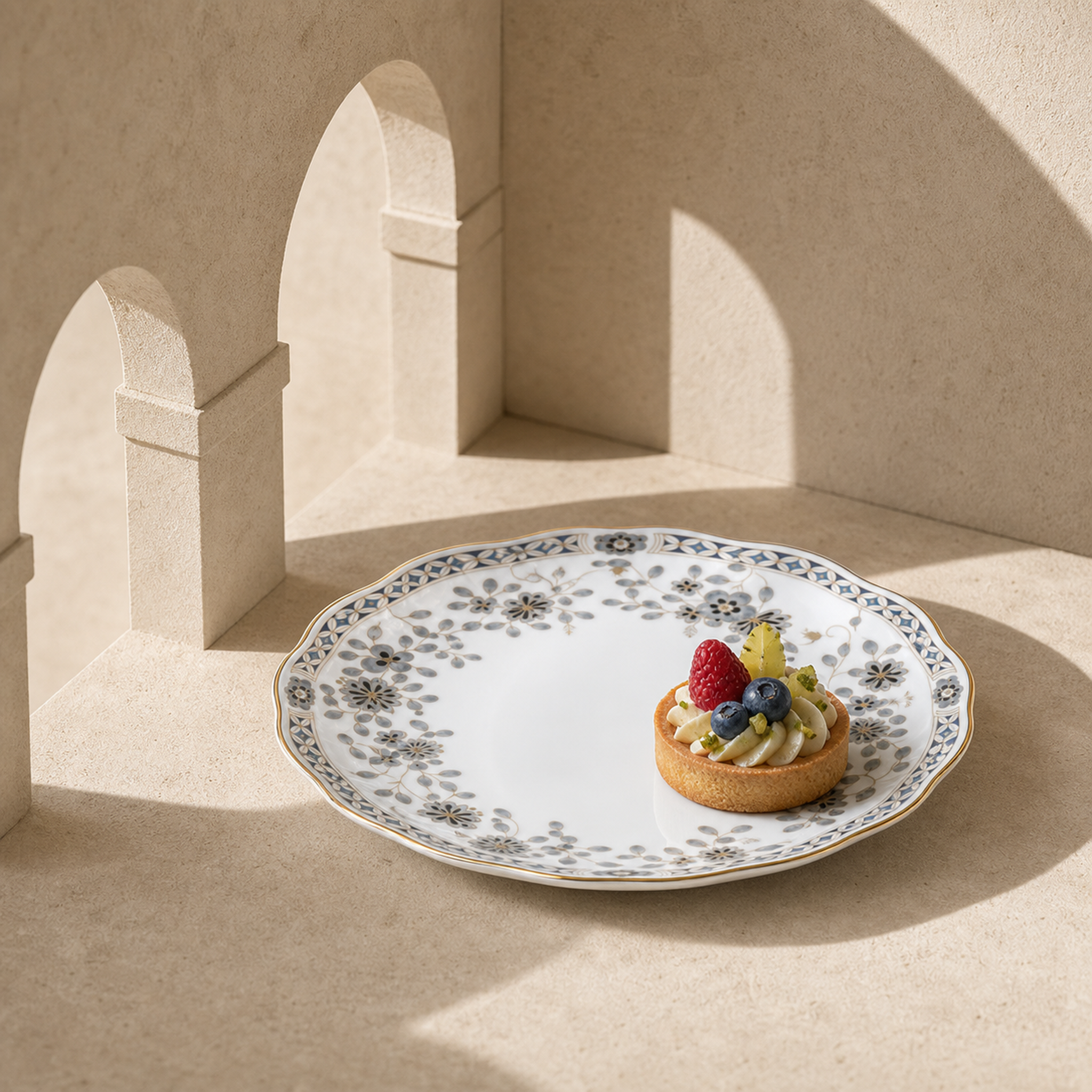 Nocturne Bloom Plate — 19 cm