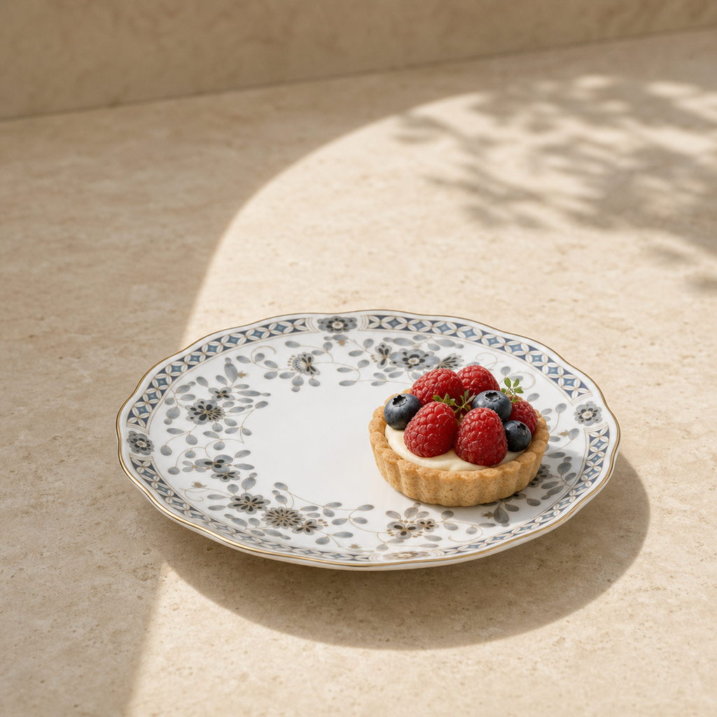 Nocturne Bloom Plate — 19 cm