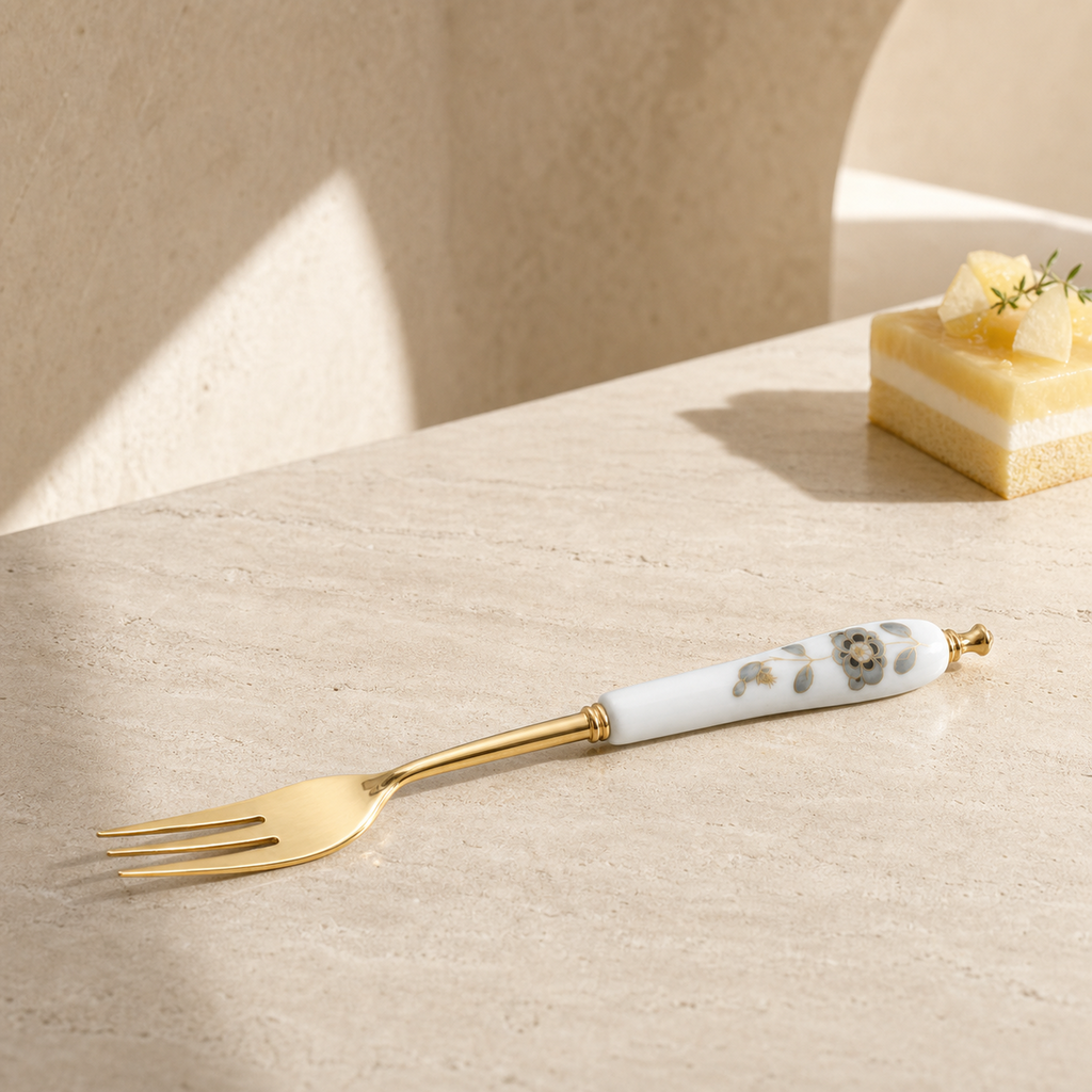 Nocturne Bloom Cake Fork — 13.5 cm