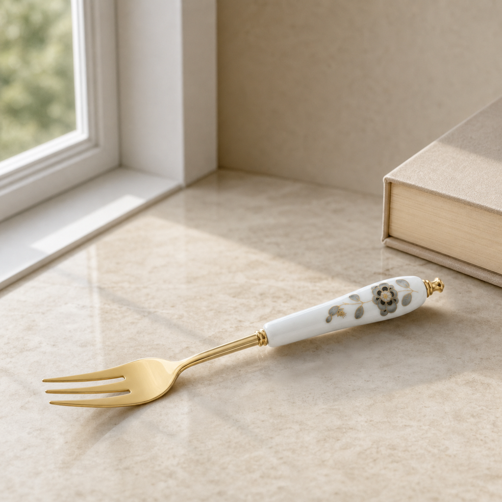 Nocturne Bloom Cake Fork — 13.5 cm
