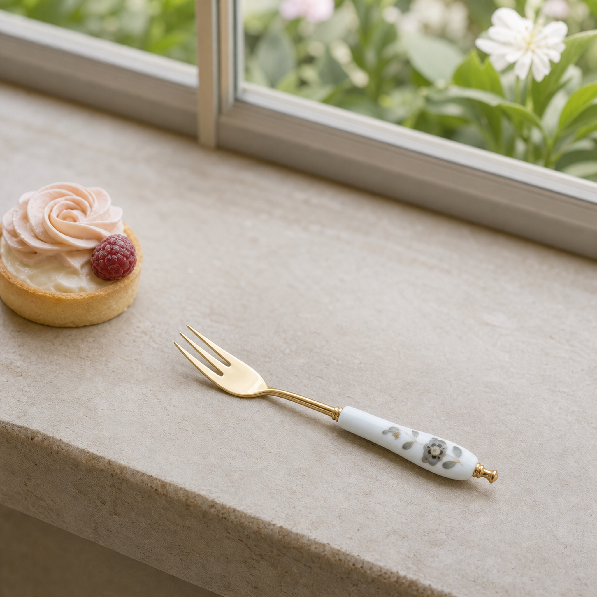 Nocturne Bloom Cake Fork — 13.5 cm