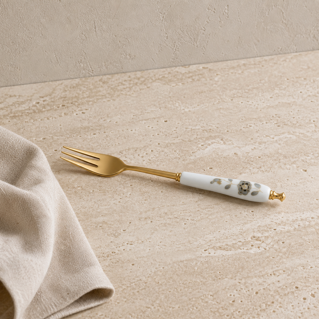 Nocturne Bloom Cake Fork — 13.5 cm