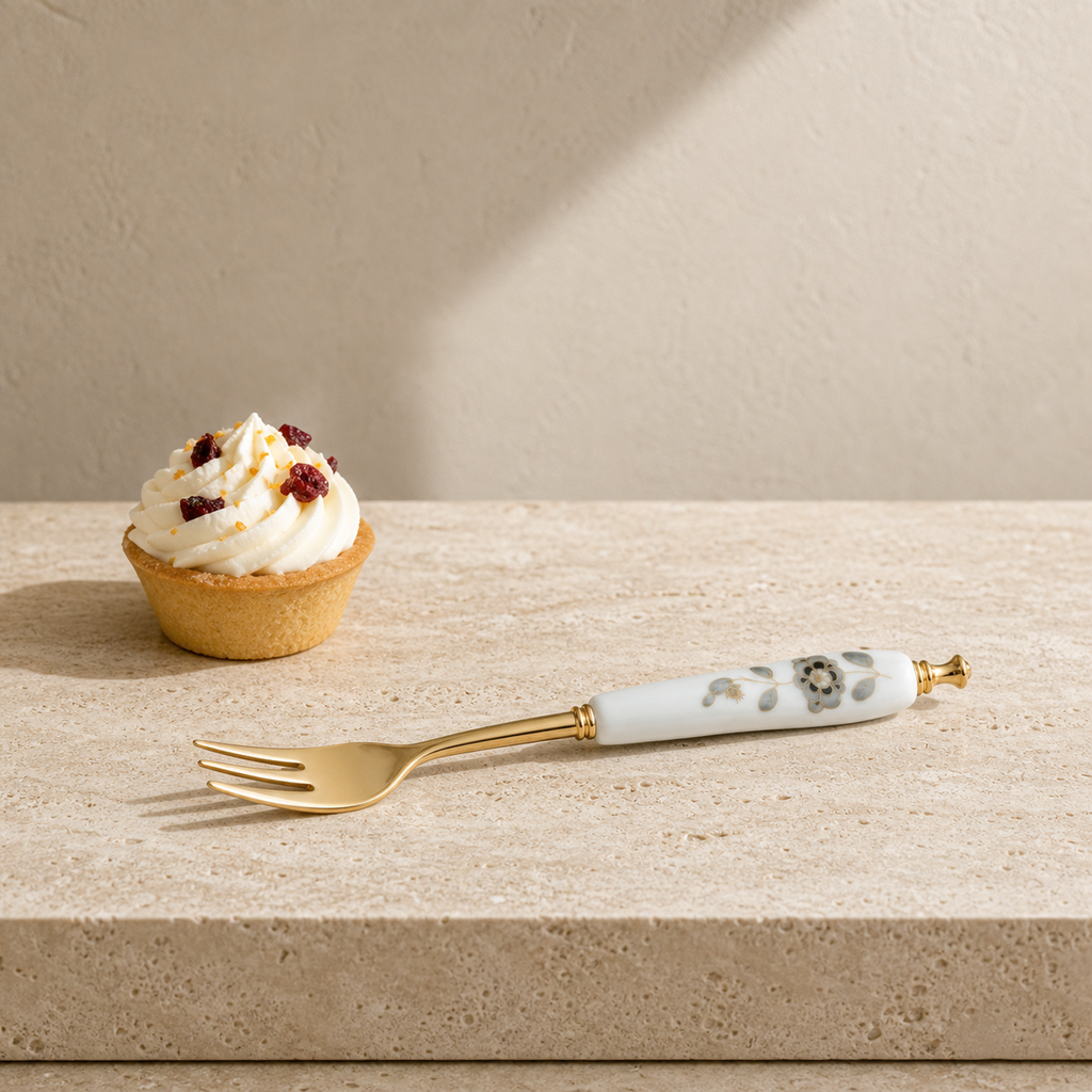 Nocturne Bloom Cake Fork — 13.5 cm