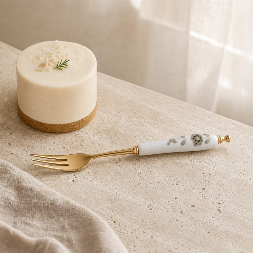 Nocturne Bloom Cake Fork — 13.5 cm