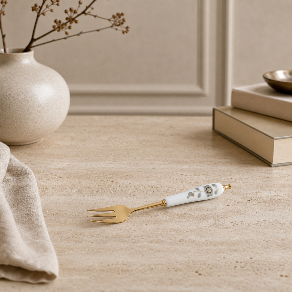 Nocturne Bloom Cake Fork — 13.5 cm