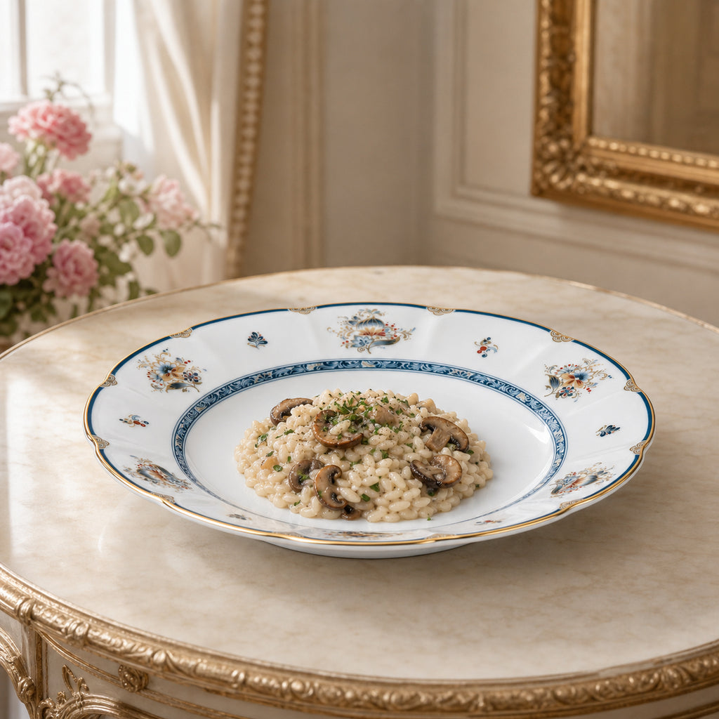 Gilded Garland Deep Plate — 23 cm