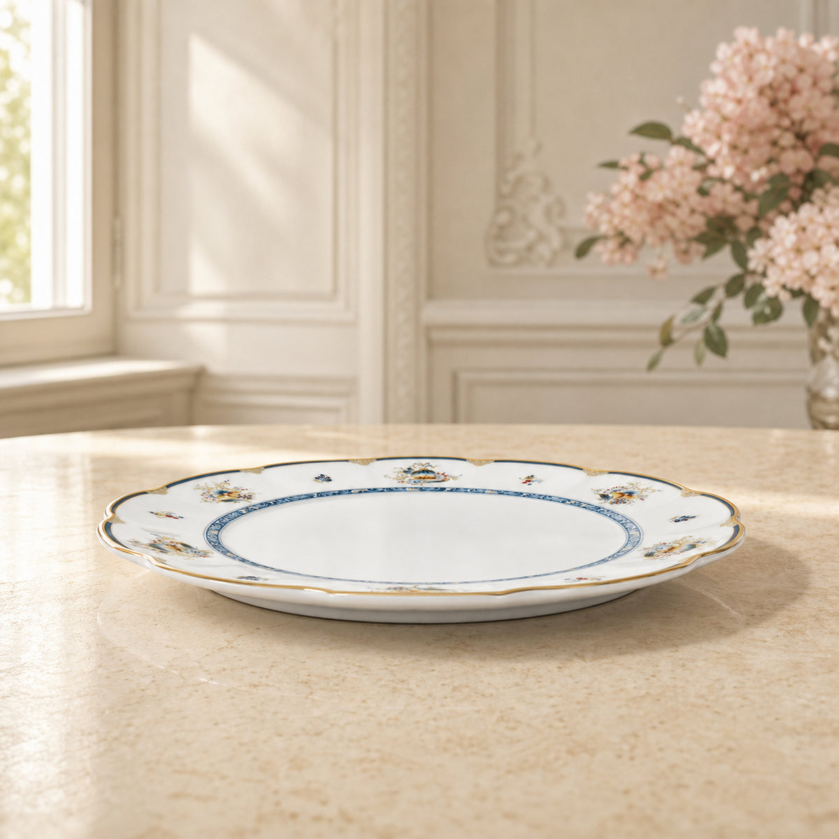 Gilded Garland Cake Plate — 19 cm