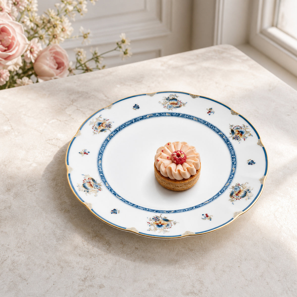 Gilded Garland Cake Plate — 19 cm