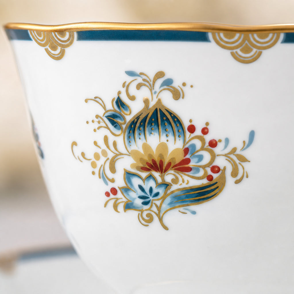 Gilded Garland Cup & Saucer — 210 ml