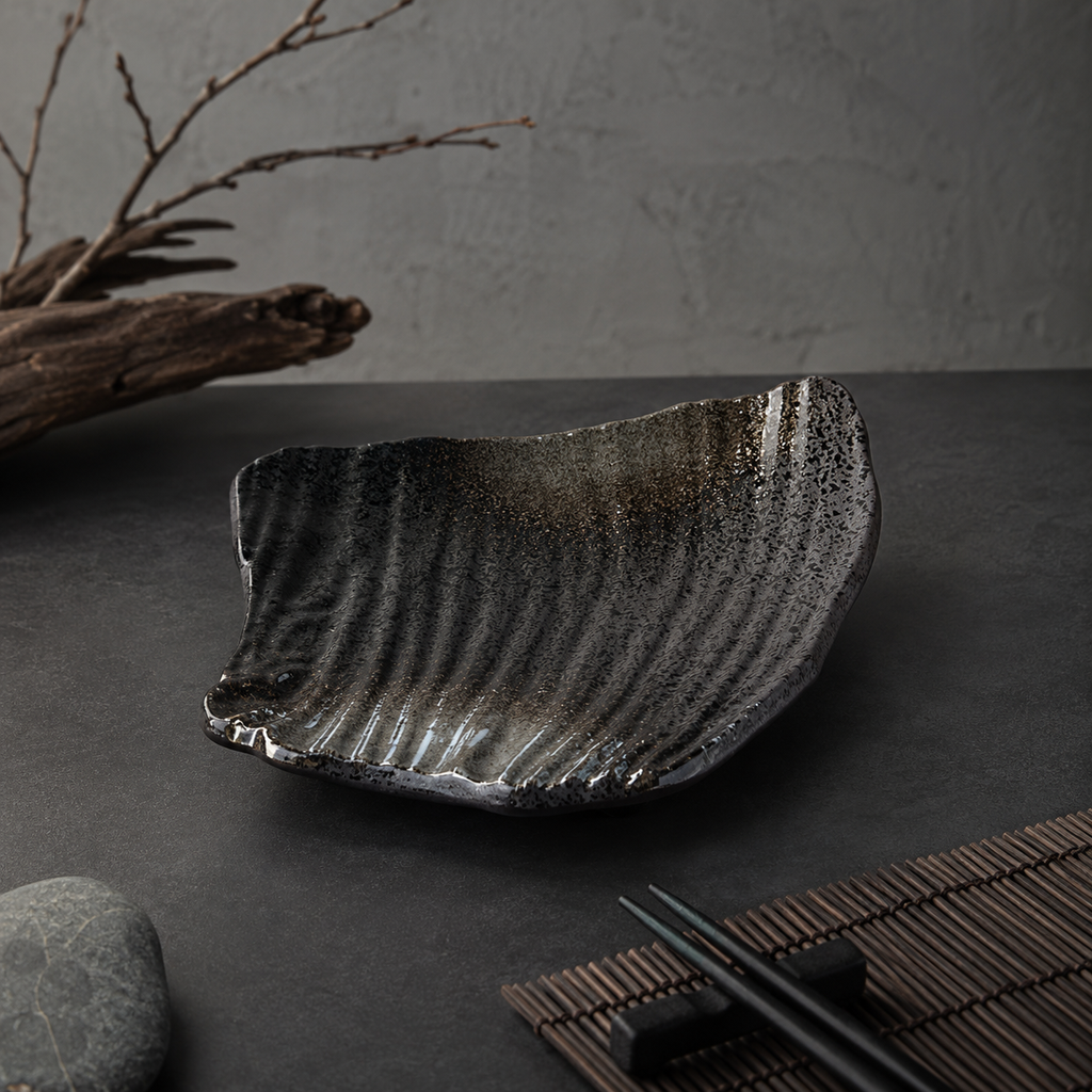 Ash Volcanic Wave Tray