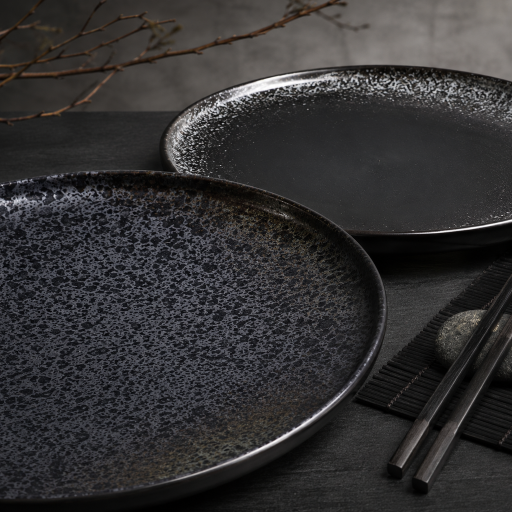 Noir Stardust Dinner Plate