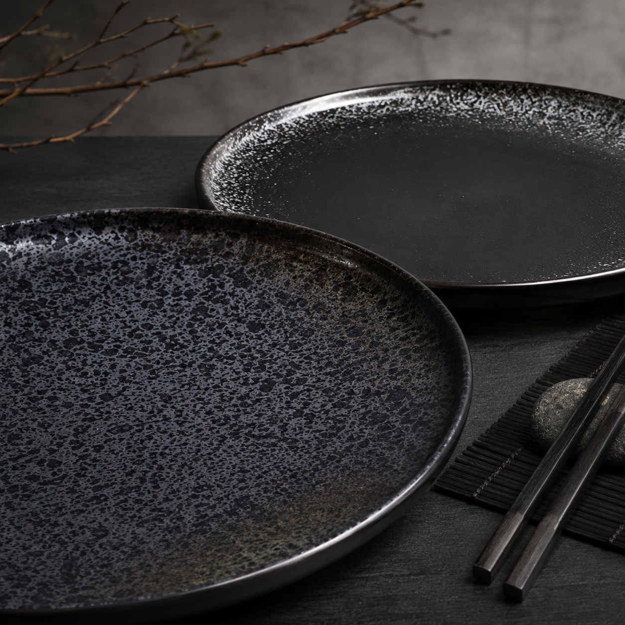Noir Stardust Dinner Plate