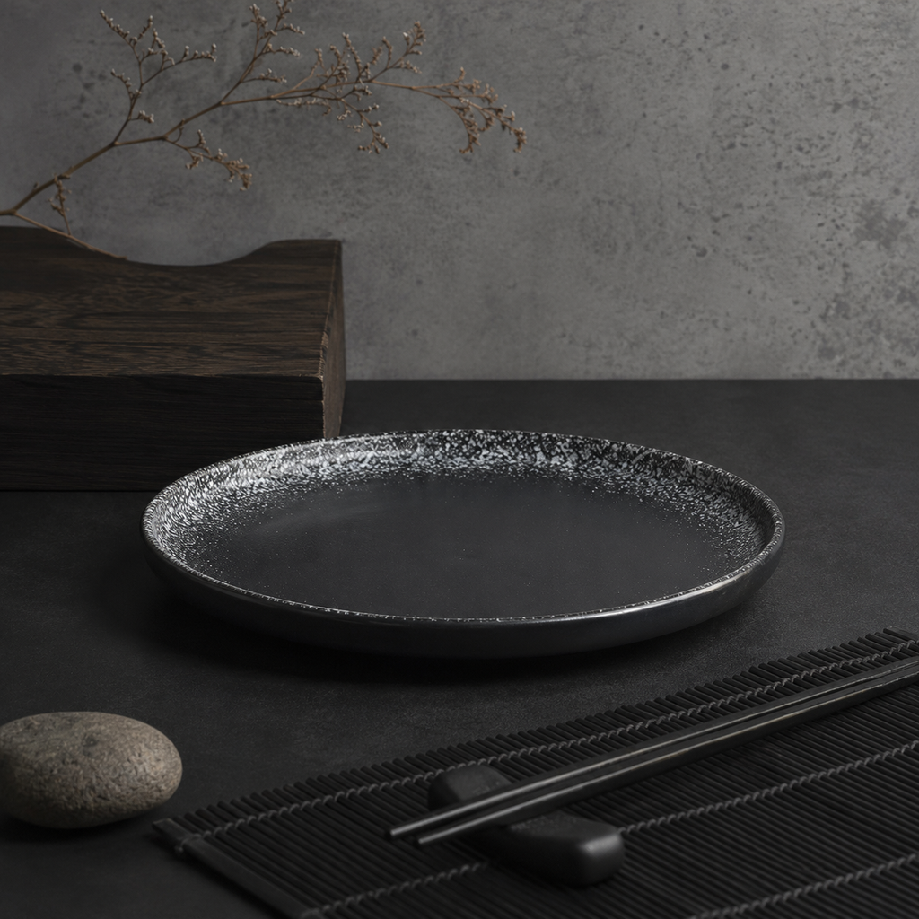 Noir Stardust Dinner Plate