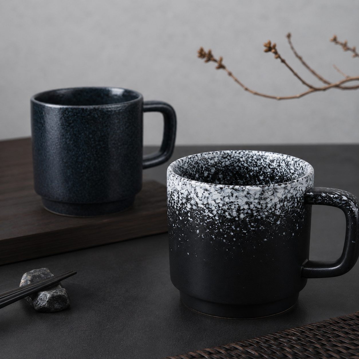 Japanese Mug Ceramic Cup Water Cup Coffee Cup Handle Cup Drinking Cup Household Milk Cup Juice Cup Tea Cup