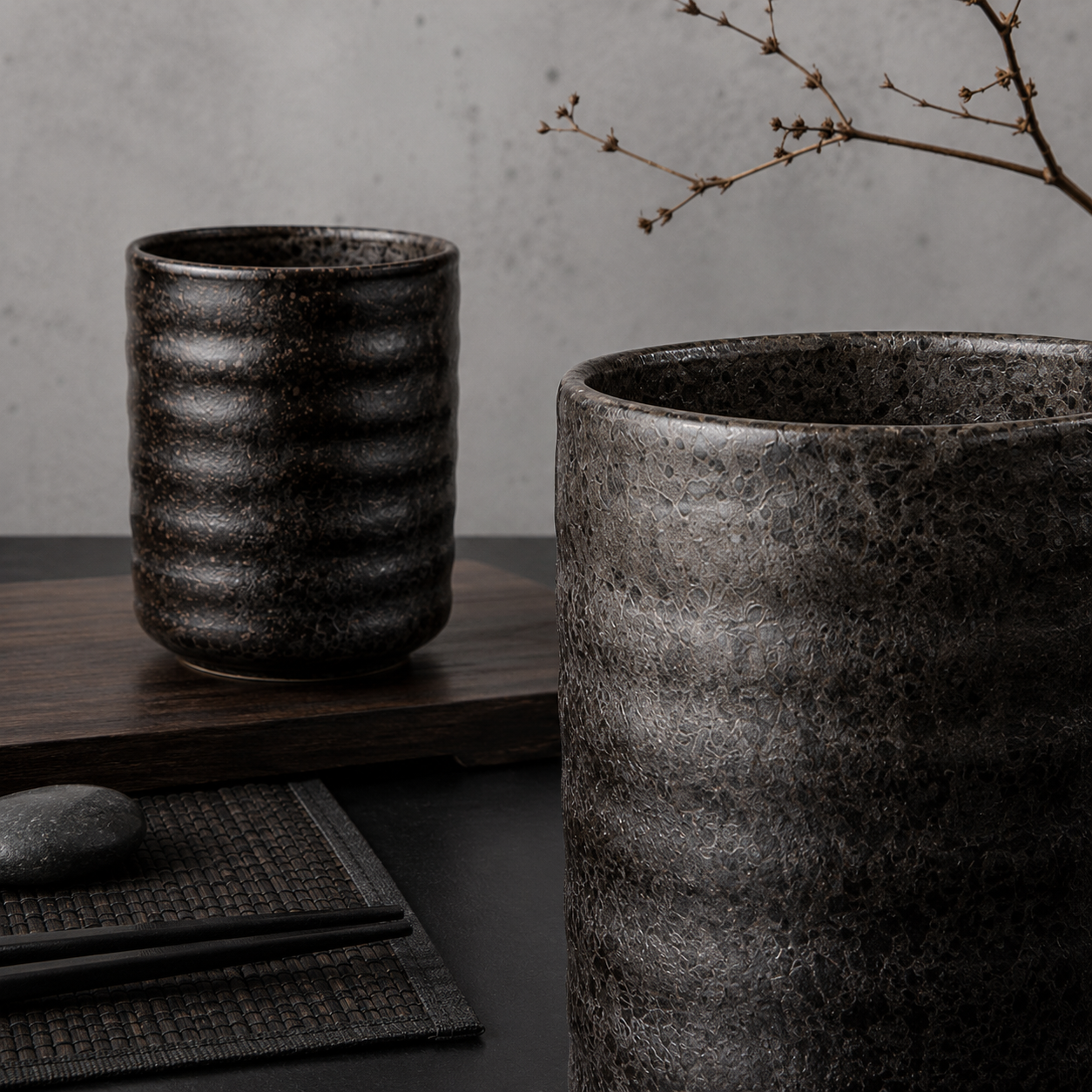 Japanese Vintage Ceramic Tea Cup Straight Cup