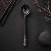 Japanese Ceramic Spoon Creative Long Handle Spoon Household Spoon Small Soup Spoon Korean Cute Rice Spoon