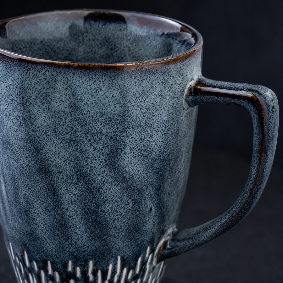 Ceramic Mug, High Mug, Large Capacity Simple Hand-painted Coffee Cup, Nordic Style Mug