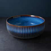 Ceramic Rice Bowl Noodle Bowl Household Salad Bowl Soup Bowl Instant Noodle Bowl Creative Gradient Color Breakfast Bowl