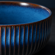 Ceramic Rice Bowl Noodle Bowl Household Salad Bowl Soup Bowl Instant Noodle Bowl Creative Gradient Color Breakfast Bowl