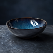 Ceramic Noodle Bowl Big Soup Bowl Ramen Bowl Western Food Fruit Salad Bowl Shaped Bowl