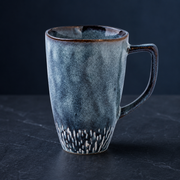Ceramic Mug, High Mug, Large Capacity Simple Hand-painted Coffee Cup, Nordic Style Mug