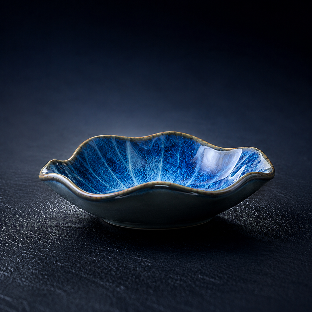Aether Scalloped Flambé Dish