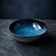 Ceramic Noodle Bowl Big Soup Bowl Ramen Bowl Western Food Fruit Salad Bowl Shaped Bowl