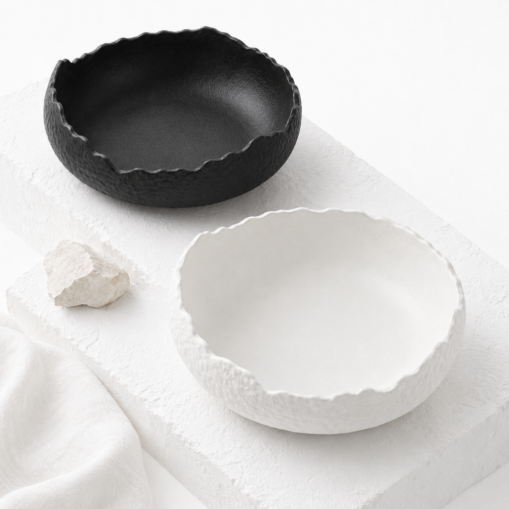 Raw Volcanic Rim Bowl