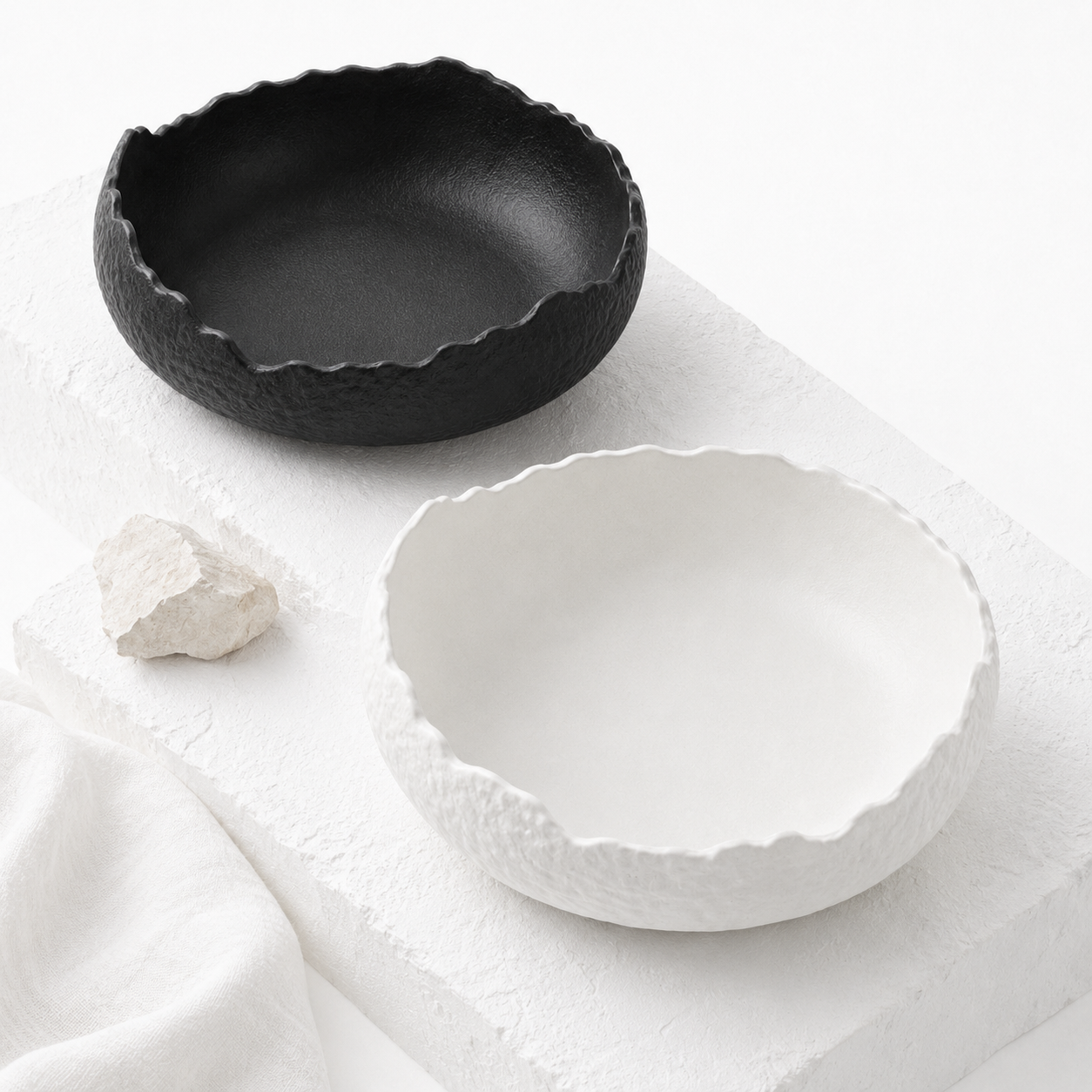Raw Volcanic Rim Bowl