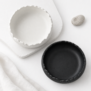 White Ceramic Soup Bowl Household Japanese Abnormal-shape Bowl Deep Bowl