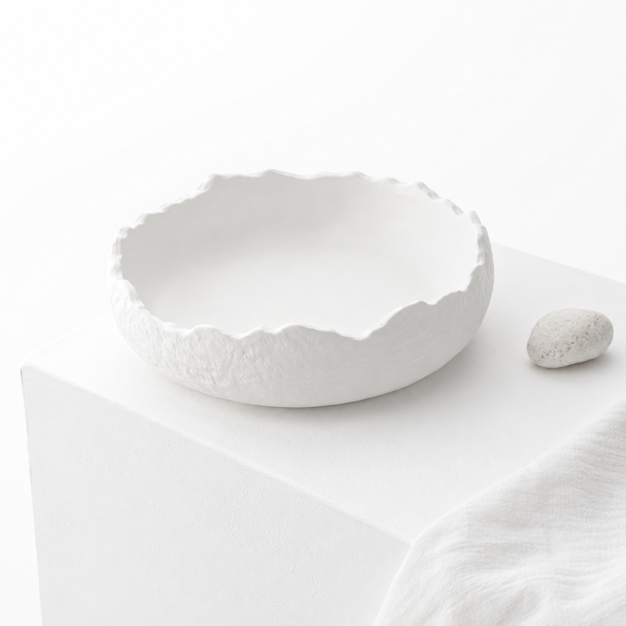 Raw Volcanic Rim Bowl
