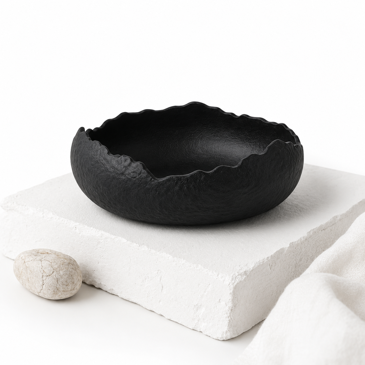 Raw Volcanic Rim Bowl