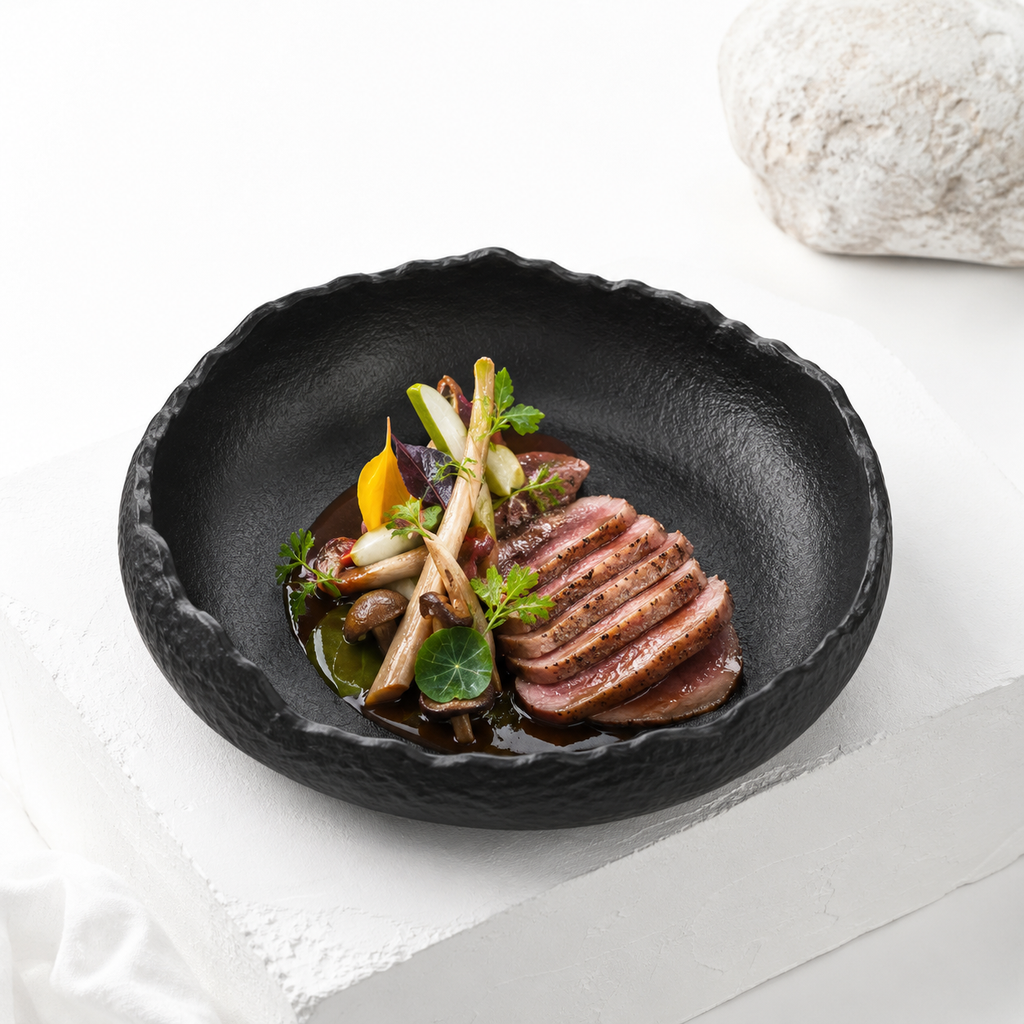 Raw Volcanic Rim Bowl