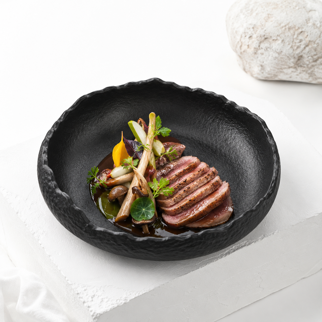 Raw Volcanic Rim Bowl