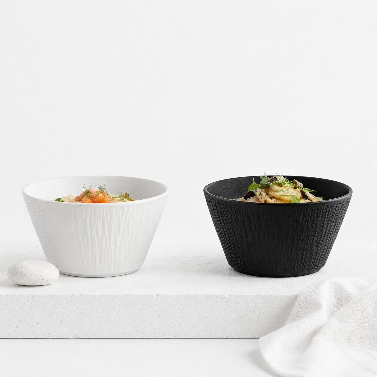 Zen Ripple Ceramic Bowl