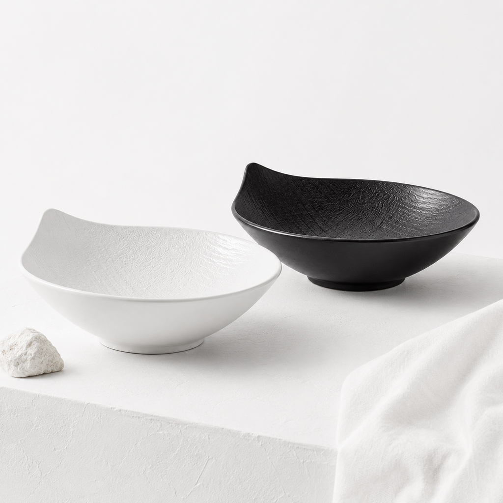 Organic Fluid Ceramic Bowl