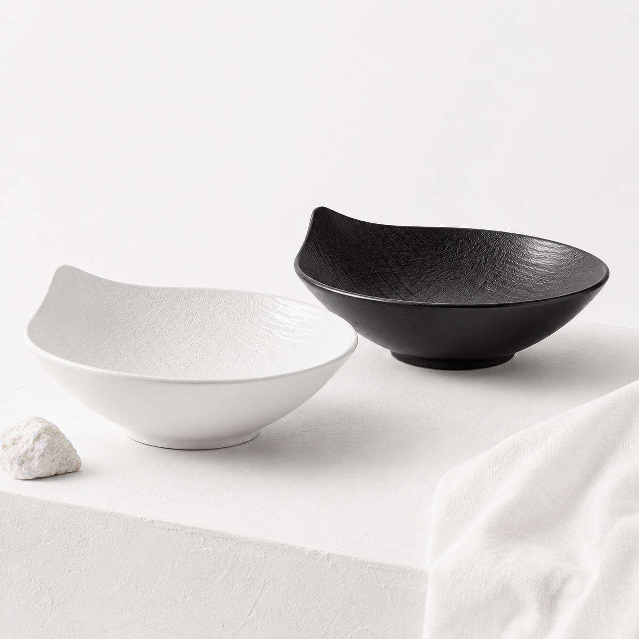 Organic Fluid Ceramic Bowl