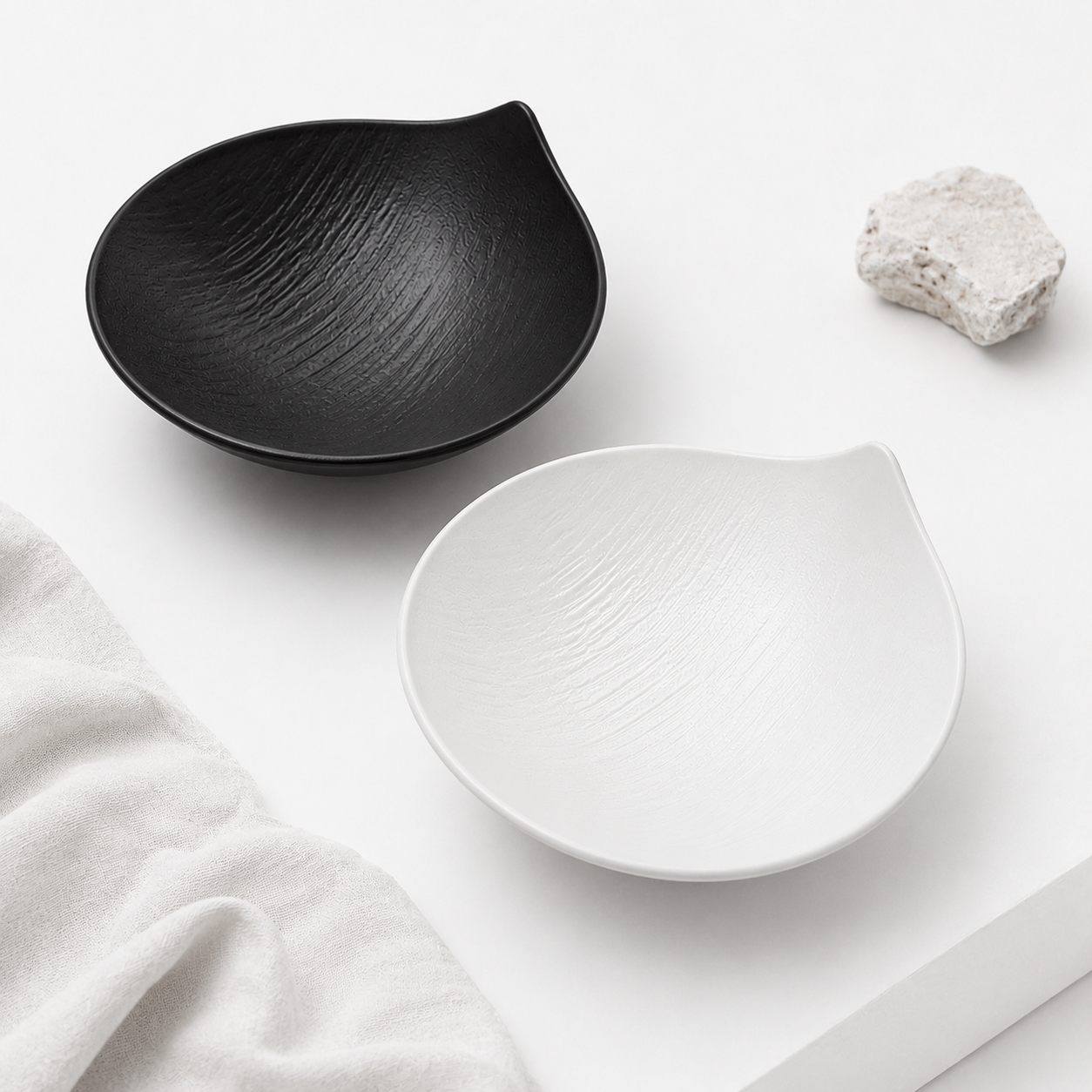 Organic Fluid Ceramic Bowl