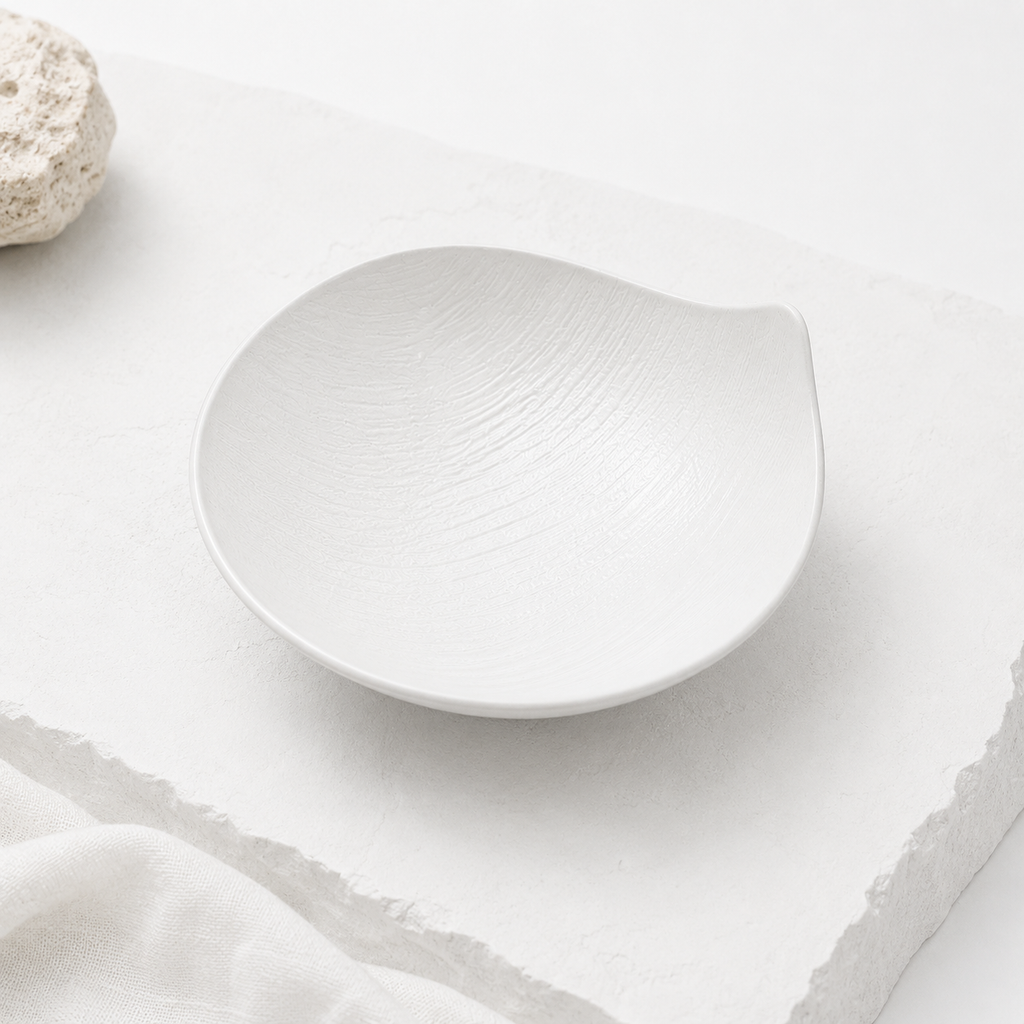 Organic Fluid Ceramic Bowl