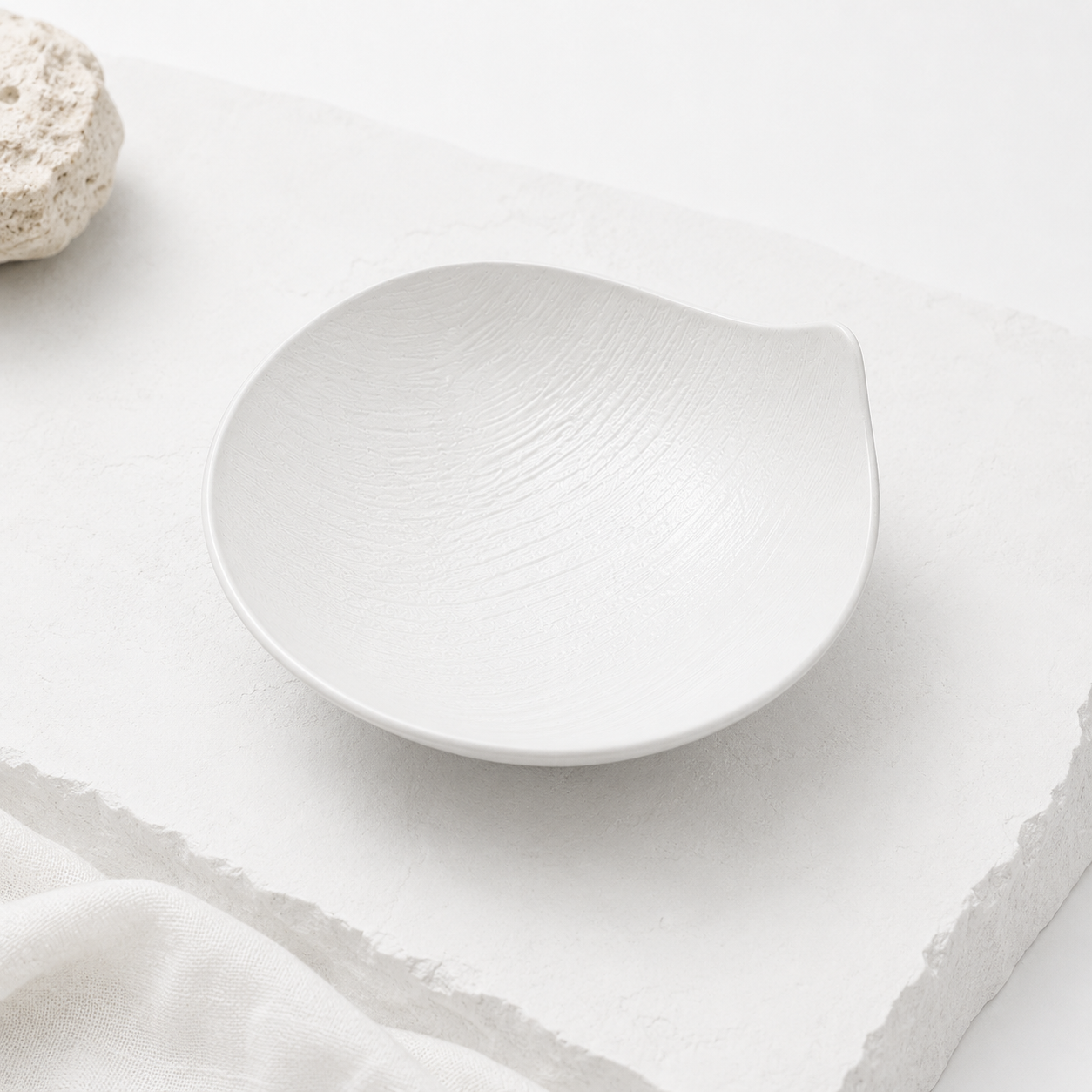 Organic Fluid Ceramic Bowl