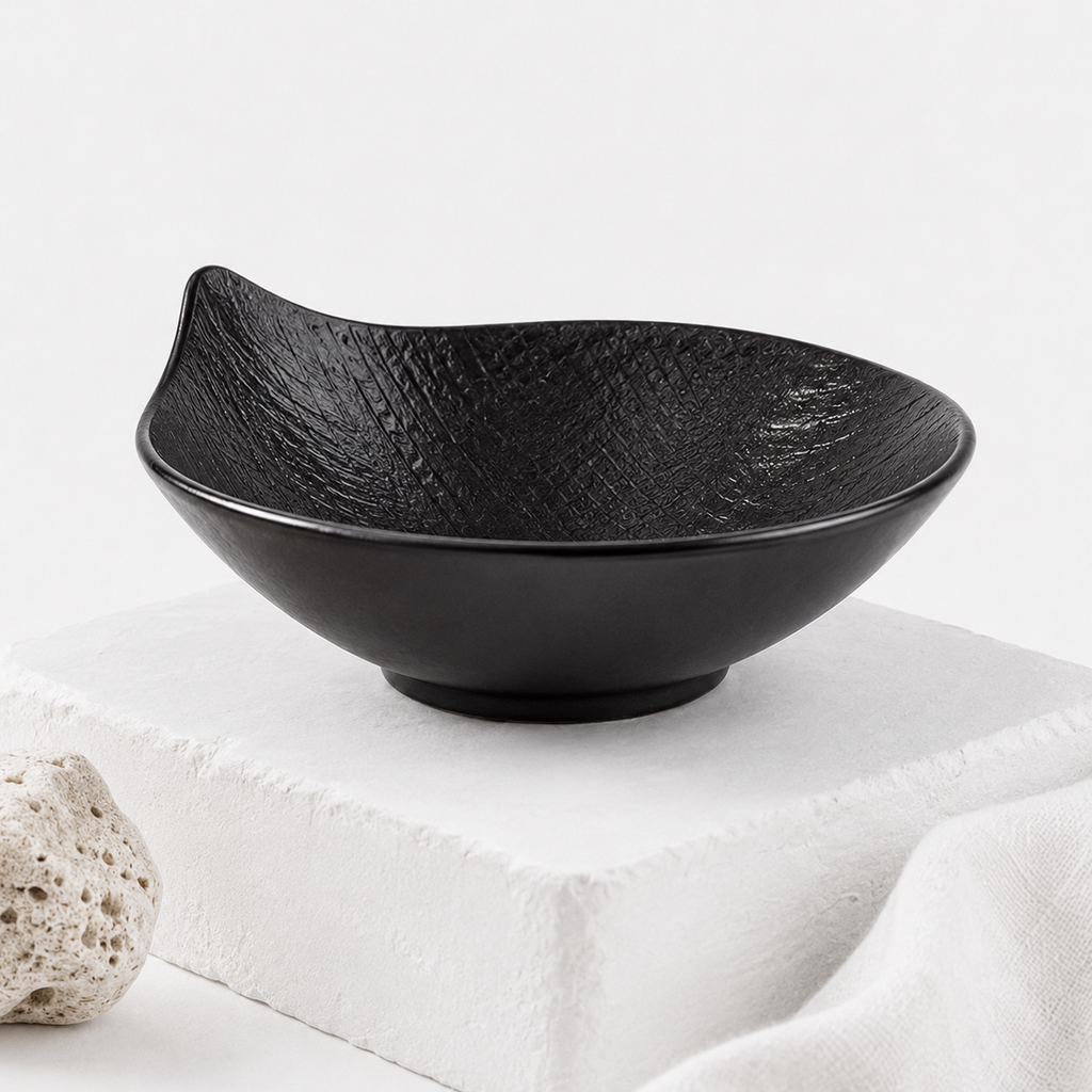 Organic Fluid Ceramic Bowl