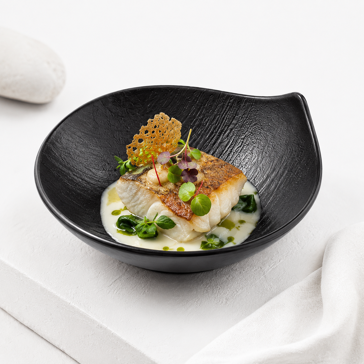 Organic Fluid Ceramic Bowl