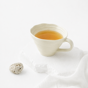 Large Capacity Breakfast Cup Milk Oatmeal Cup Hand Pinch Feeling Ceramic Cup