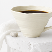 Large Capacity Breakfast Cup Milk Oatmeal Cup Hand Pinch Feeling Ceramic Cup