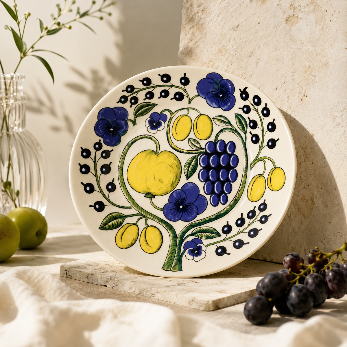 Botanical Reverie Color Oval Plate 25 cm