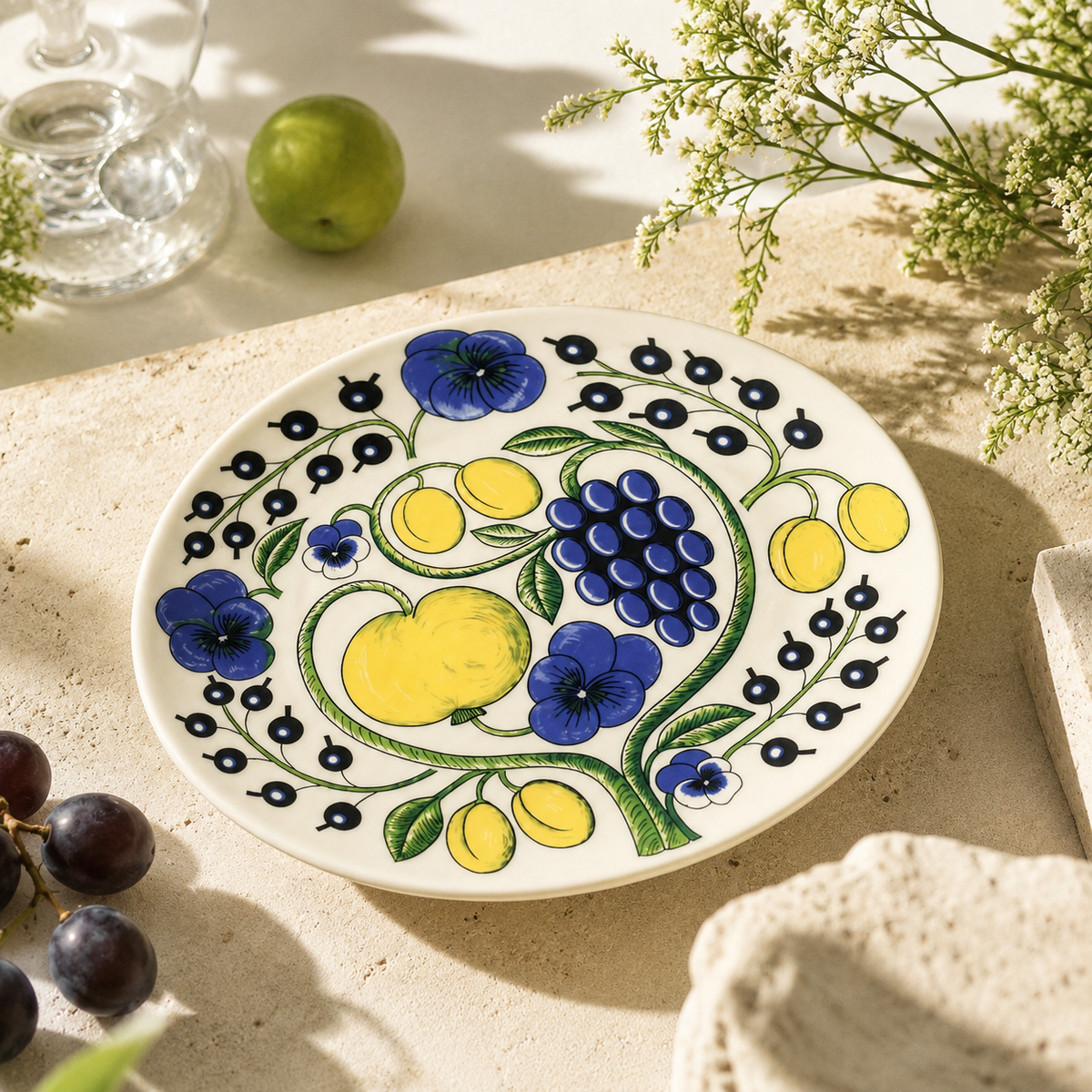 Botanical Reverie Color Oval Plate 25 cm