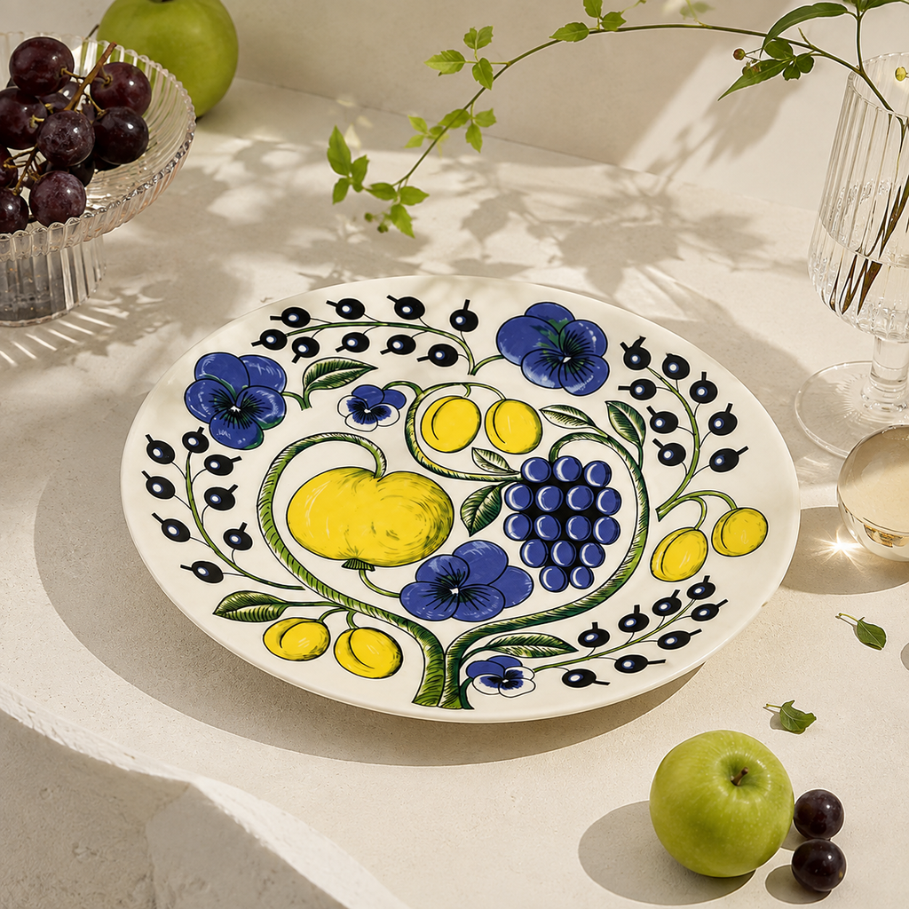 Botanical Reverie Color Oval Plate 25 cm