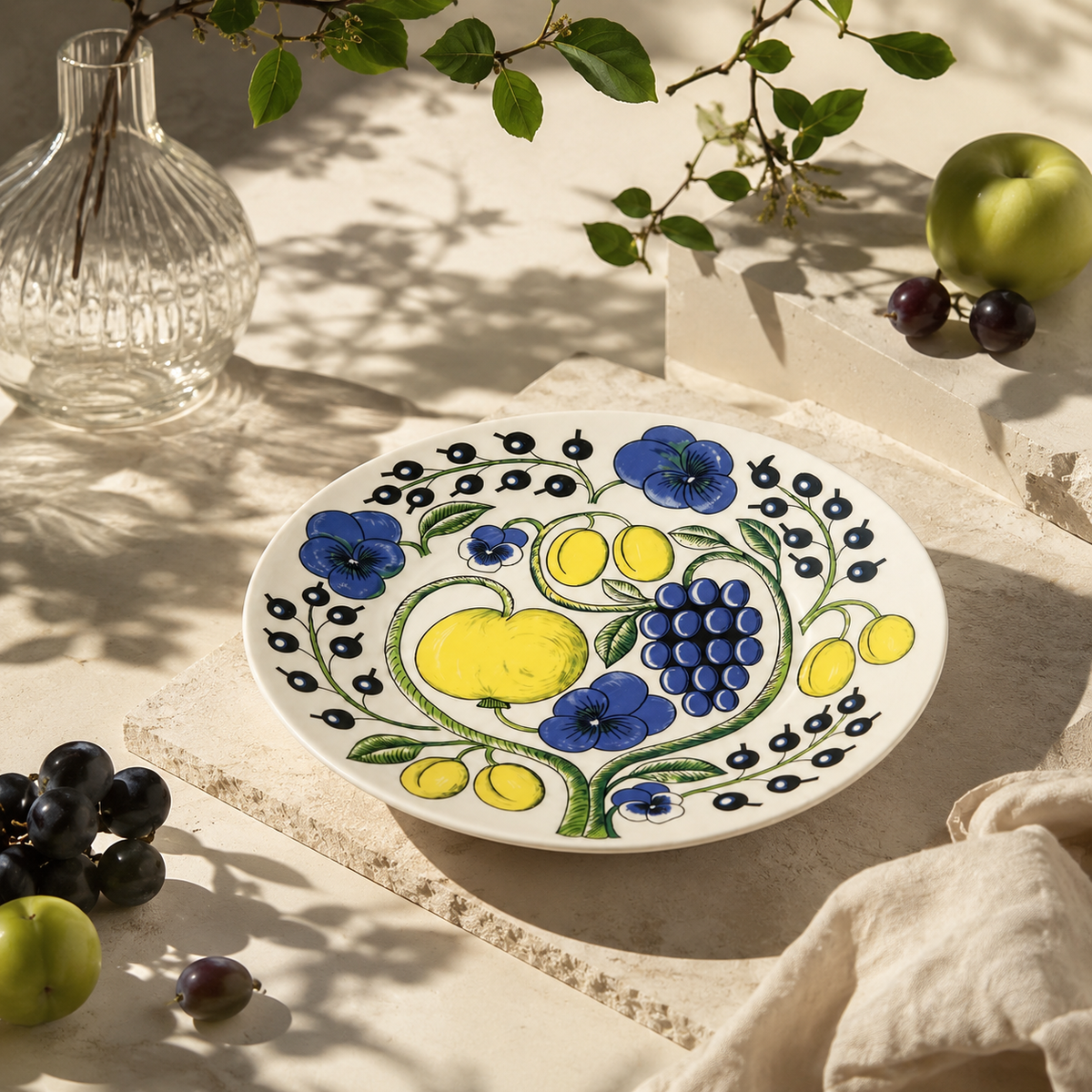 Botanical Reverie Color Oval Plate 25 cm