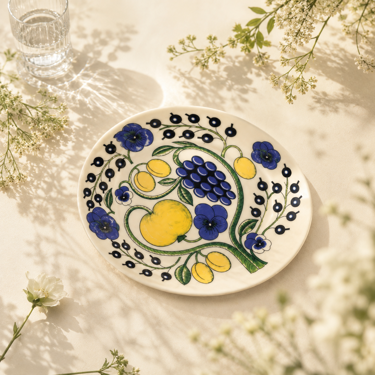 Botanical Reverie Color Oval Plate 25 cm